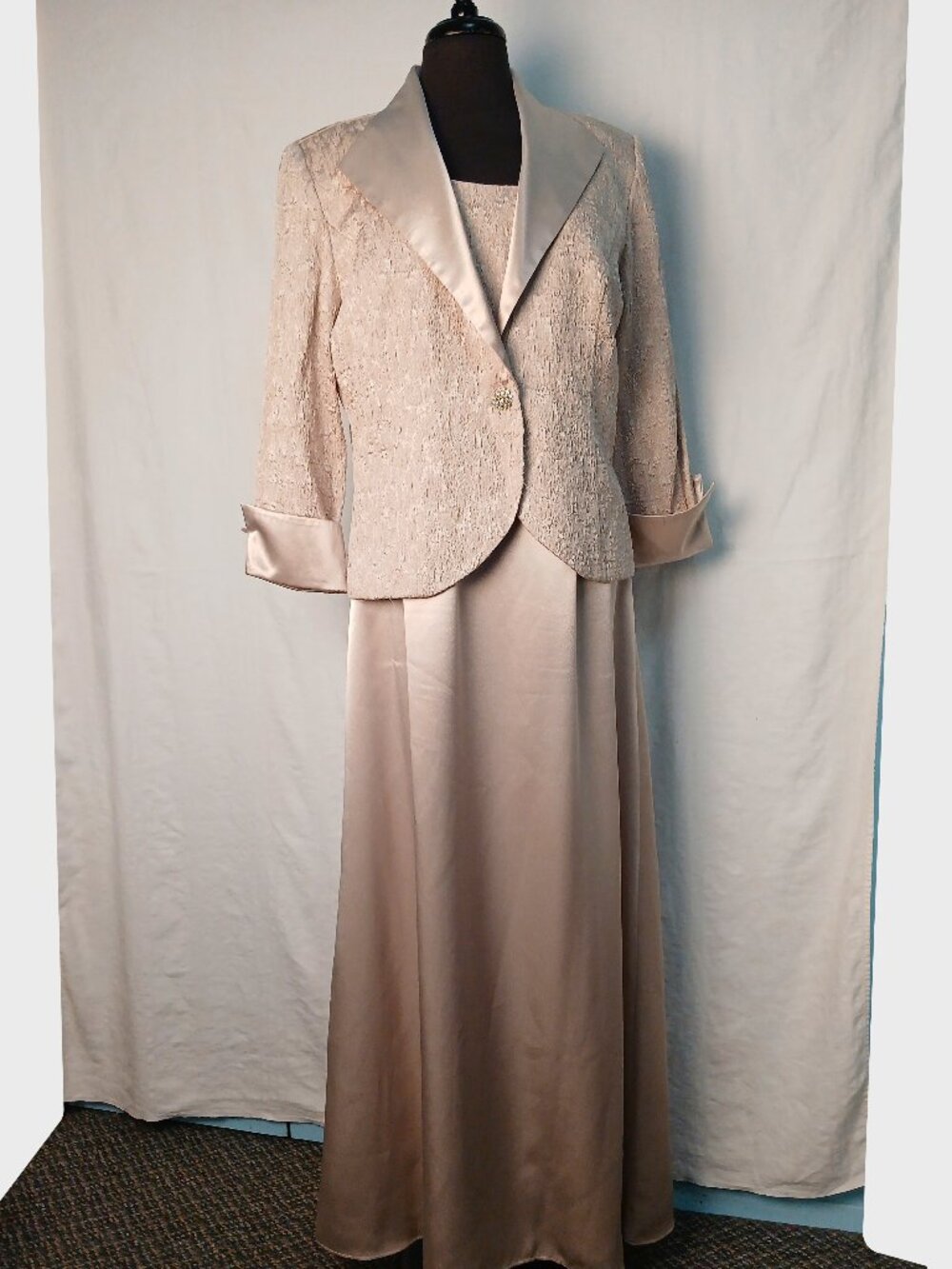 Ivory Dress and Jacket Event Gown